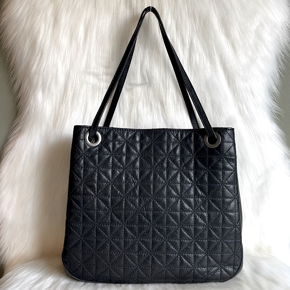 Artisan Quilted Leather Shoulder Bag